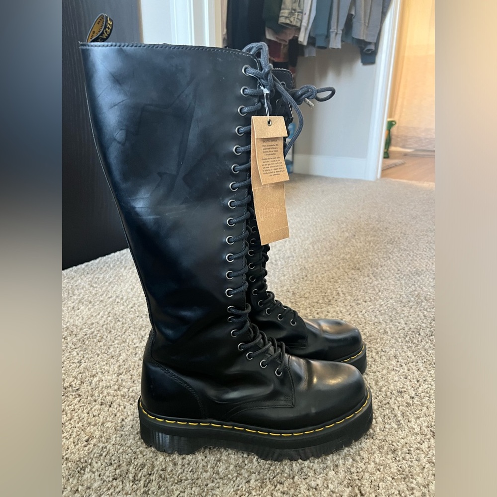 Black knee high tops Doc Martens size 11 men’s